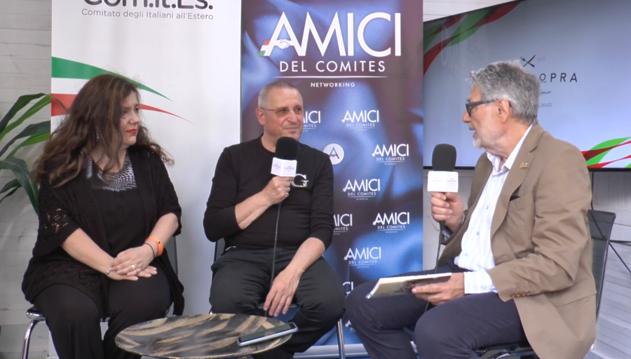 Il ComItEs Madrid accompagna l'ass. Latium nell'intervista al poeta Gastone Cappelloni.