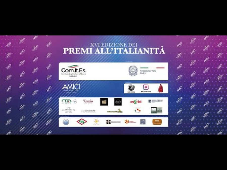 XVI Edizione dei Premi all&rsquo;Italianit&agrave; 2022 organizzata dal Comites Madrid  Eccellenza e solidariet&agrave;